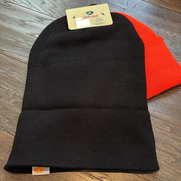 Mossy Oak Two Pack, Knit wide cuffed beanies,  patch logo OSFM - Picture 7 of 8